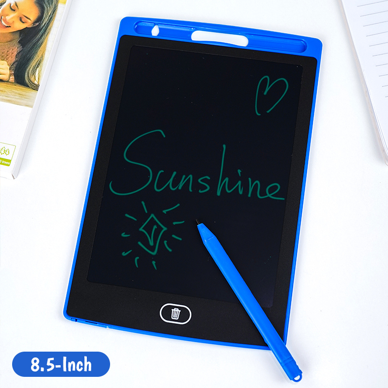 جهاز كتابة LCD أحادي اللون 8.5 إنش (أزرق)