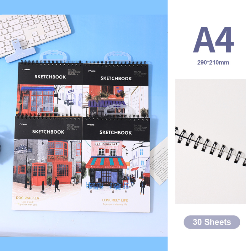 دفتر رسم سلك شارع الموضة A4 - 30 ورقة