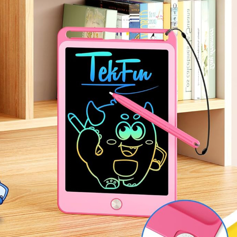 جهاز لوحي للكتابة LCD بتباين لوني بسيط 8.5 إنش (وردي)