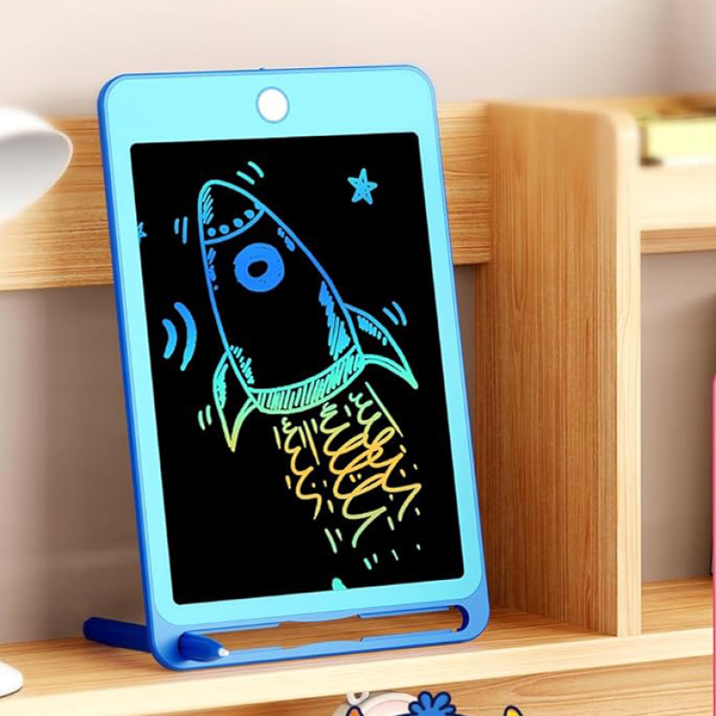 جهاز لوحي للكتابة LCD بتباين لوني بسيط 8.5 إنش (أزرق)