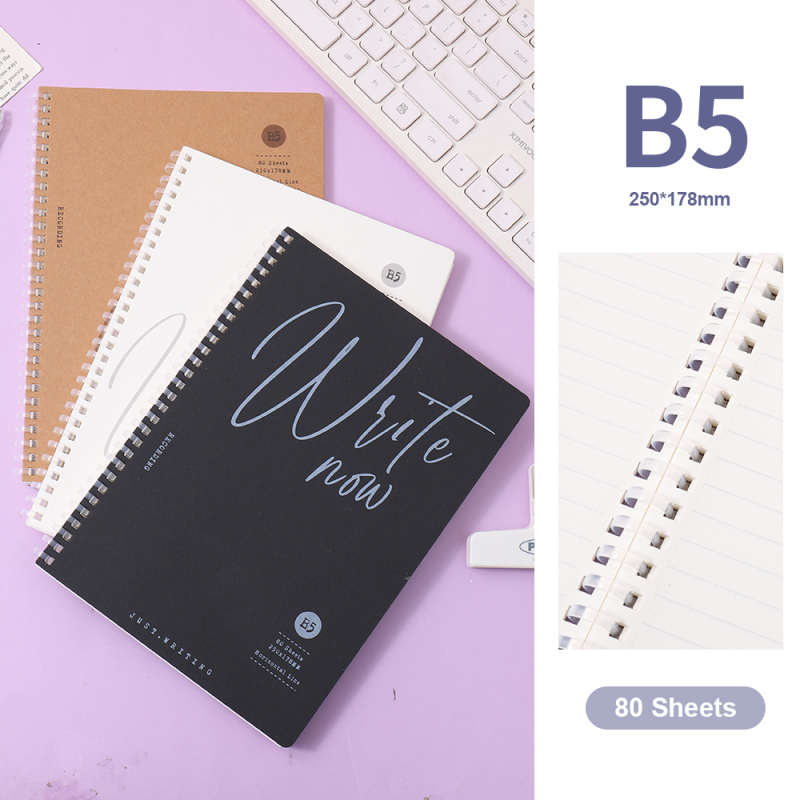 دفتر حلزوني WRITE NOW - B5 - 80 ورقة
