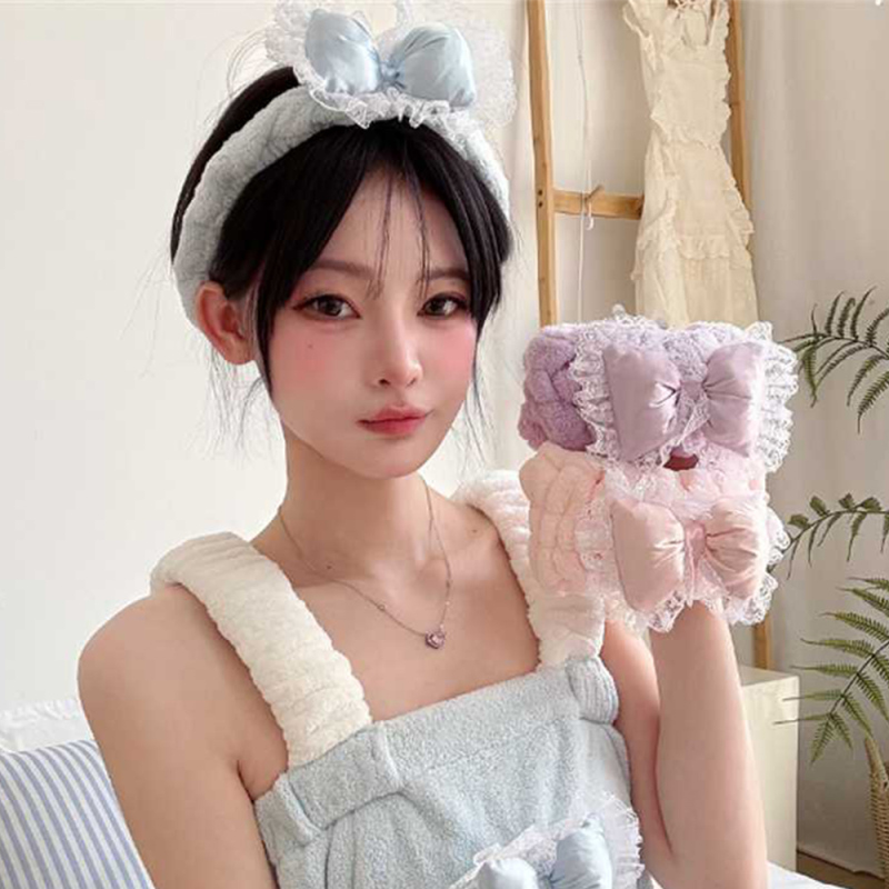 عصابة رأس سبا سلسلة ساتان ودانتيل للبنات