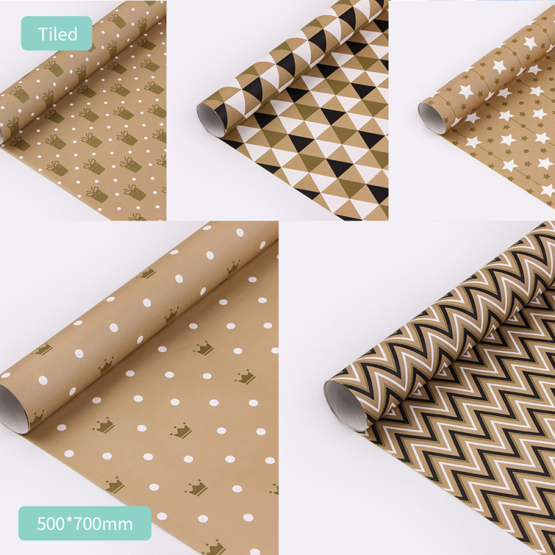ورق تغليف هدايا بطابع بسيط 50*70 سم