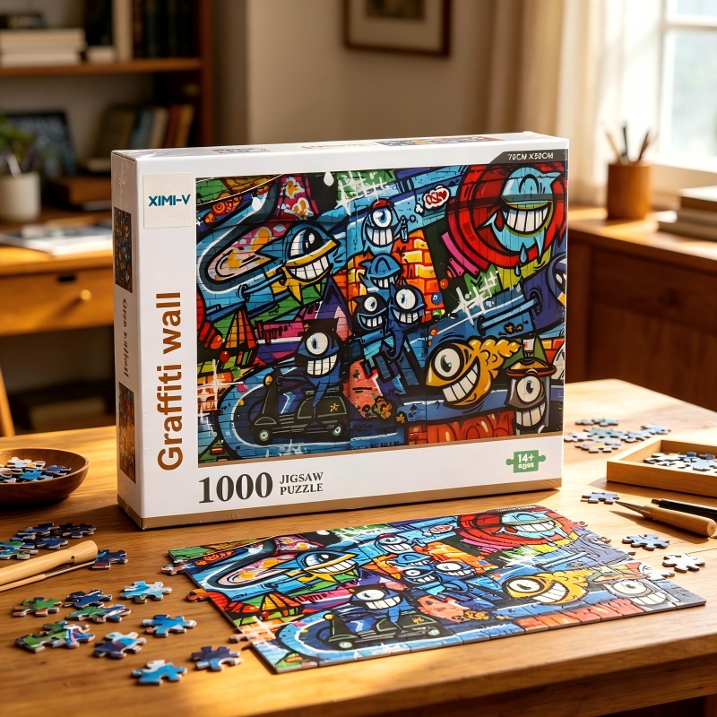 لغز حائط الغرافيتي (1000 قطعة)