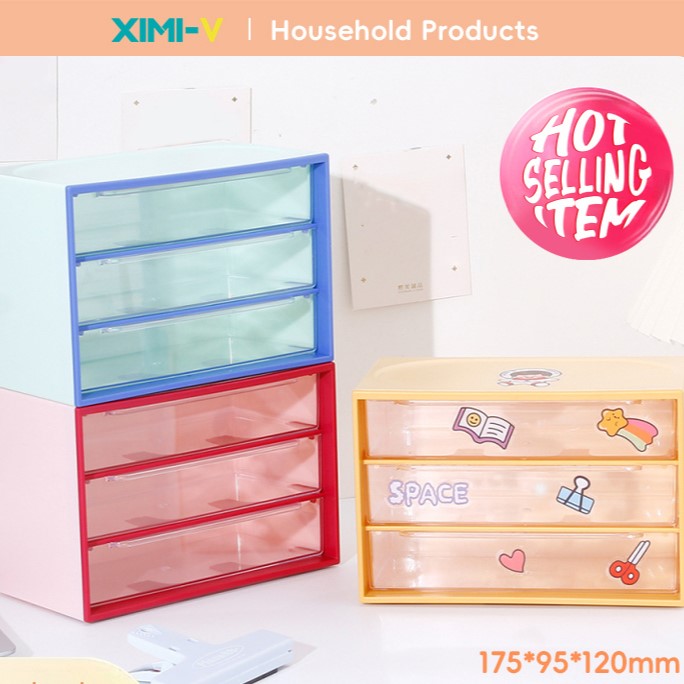 صندوق تخزين DIY بثلاث خانات كبيرة